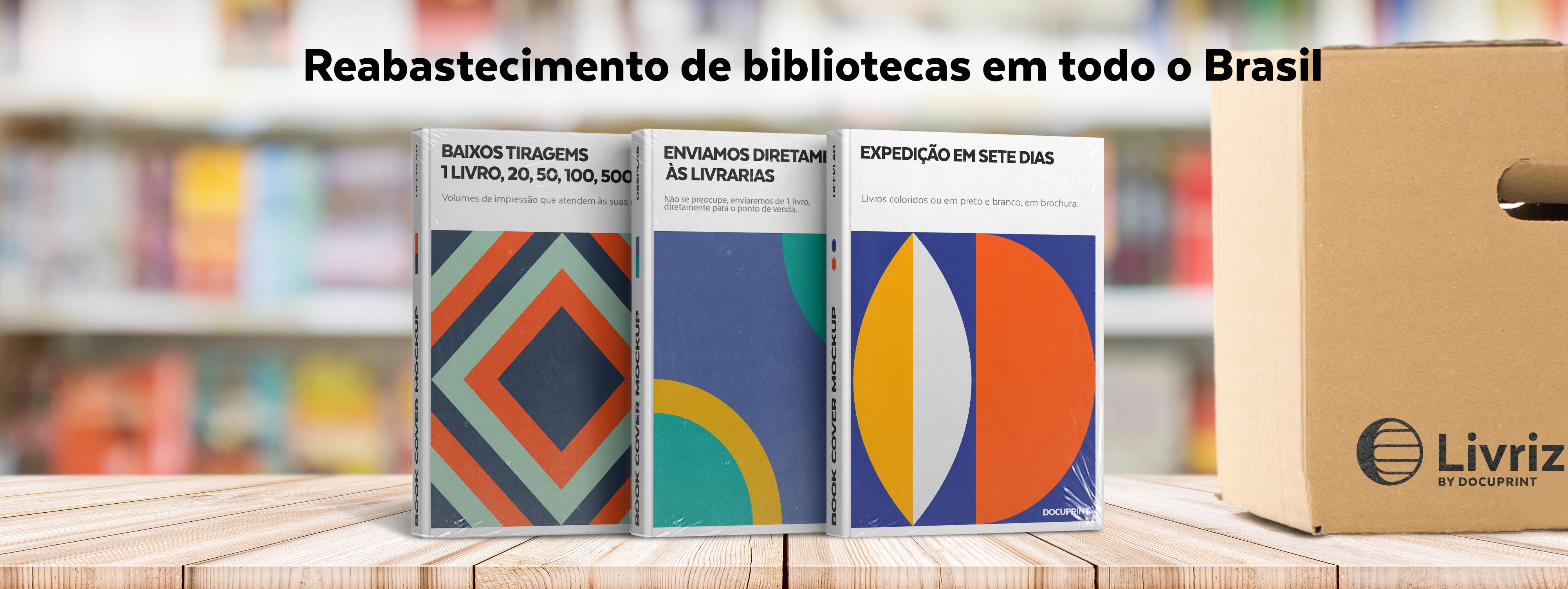 Reabastecimento para livrarias em todo o Brasil
